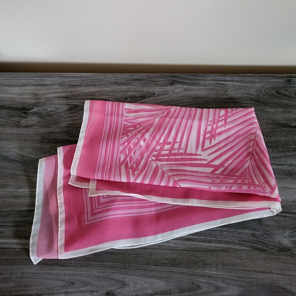 Brooks Brothers Italian Palm Print Scarf 26x26 New With Tags - Picture 2 of 8